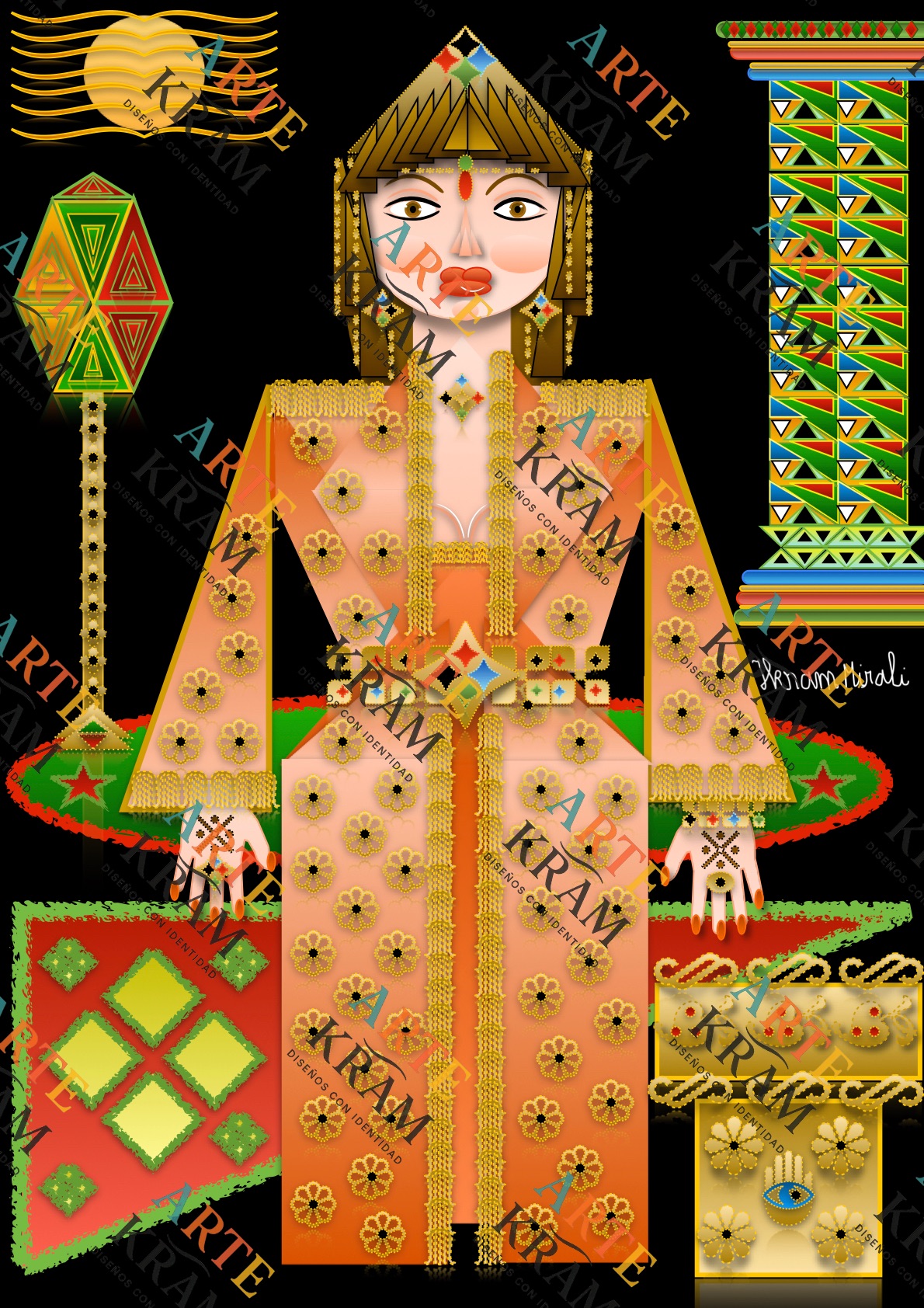 Moroccan lady Moroccan lady