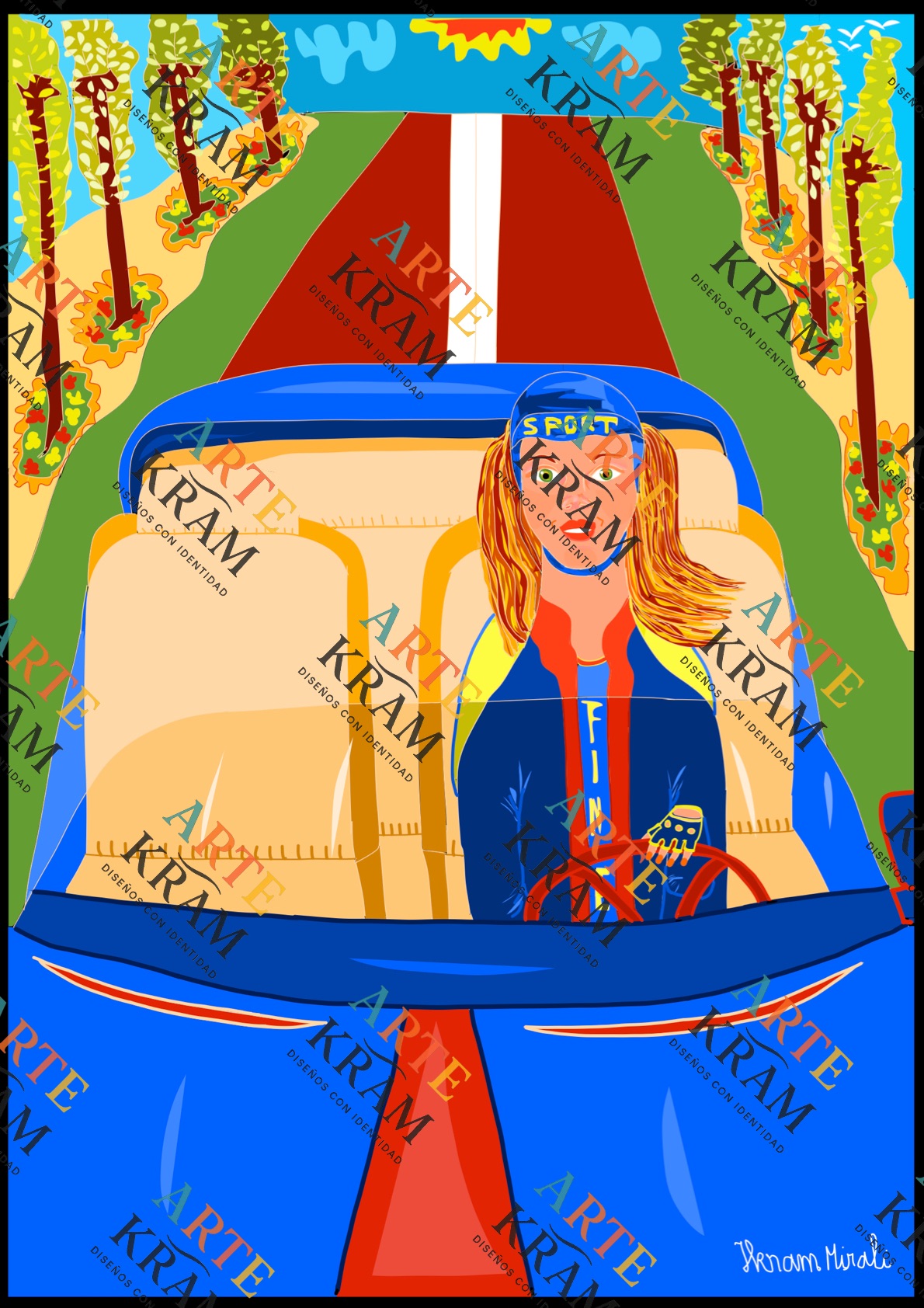 La chica del coche